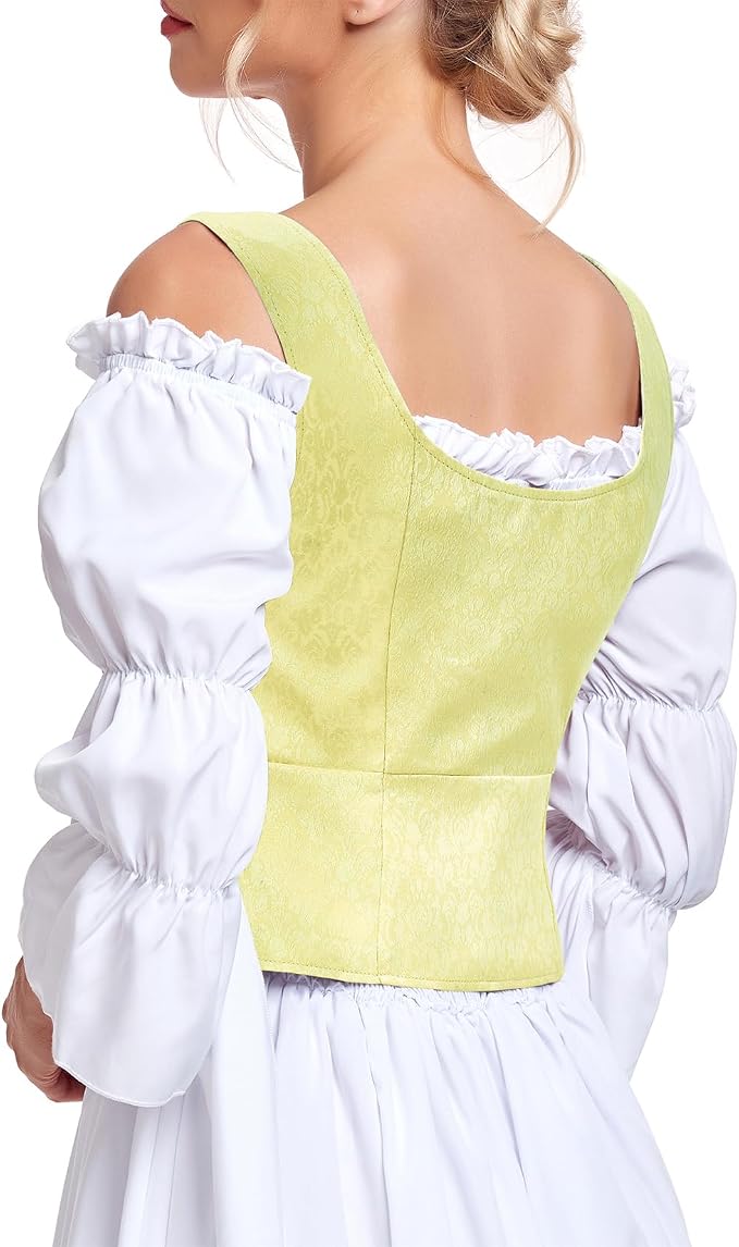 Jacquard Yellow Corset