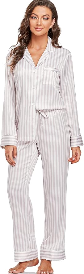 Gray Lavender/Ivory, Stripe