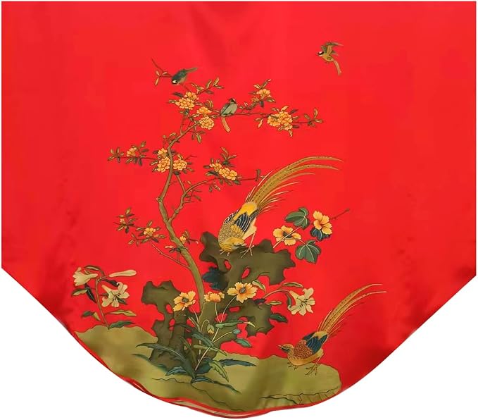 Flower and Bird Red