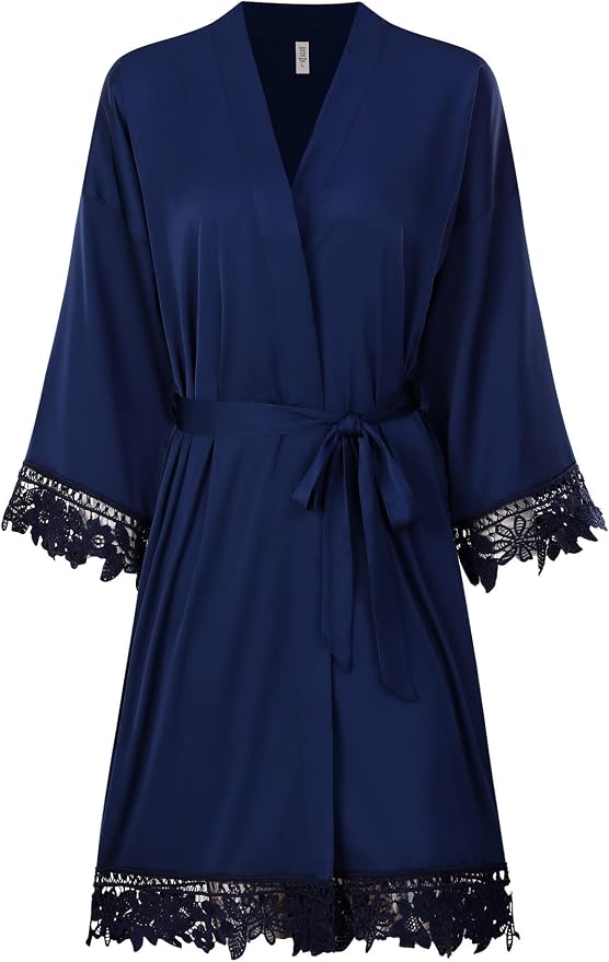 Bridesmaid-lace Navy