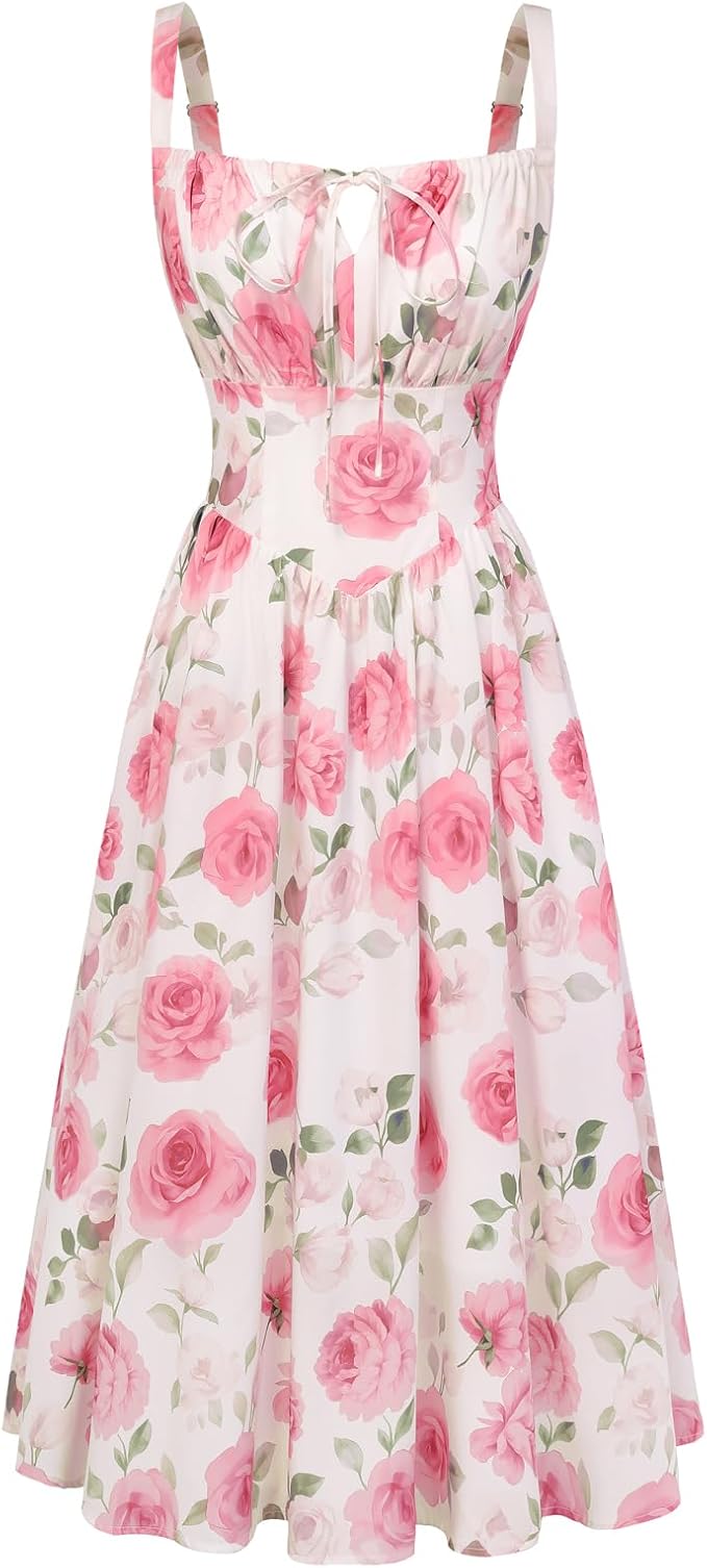 White Pink Big Floral