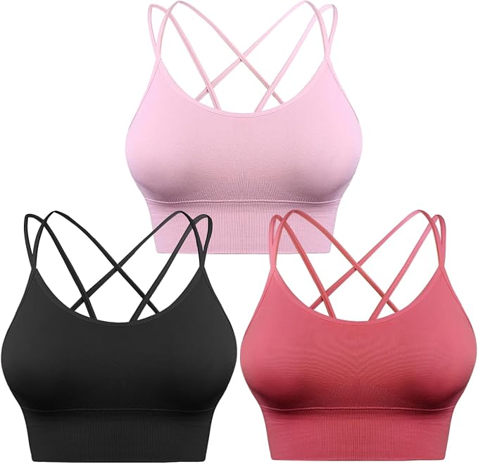 3 Pack-black+pink+red