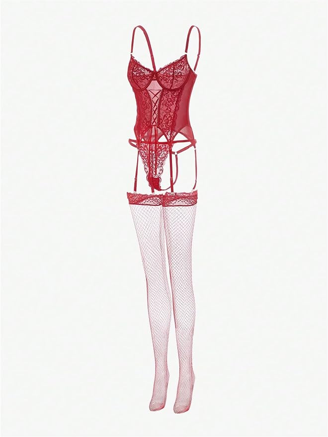 Red Lace Solid