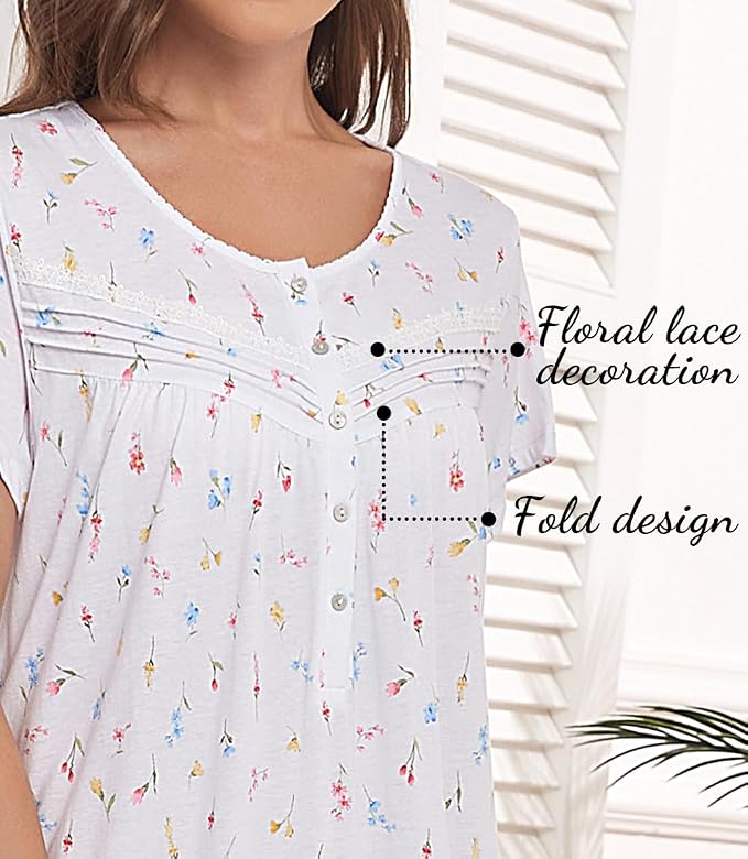 Knit--100% Cotton Print White