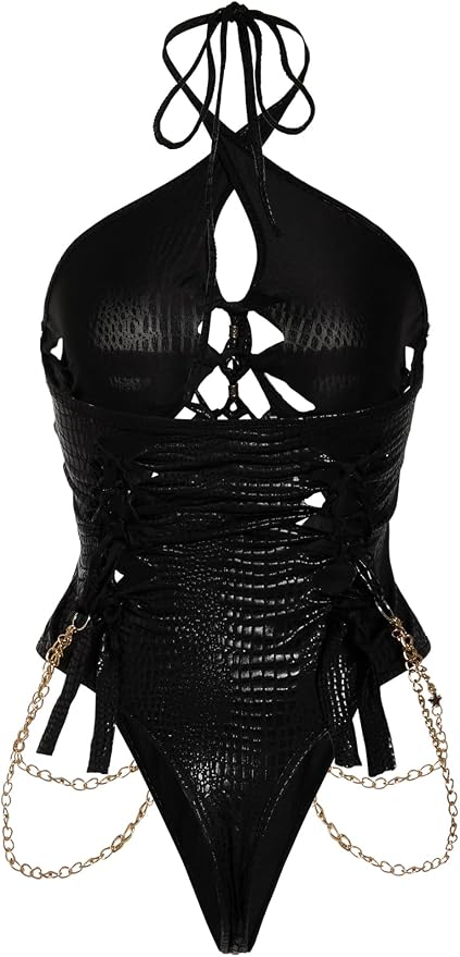 Black Faux Leather
