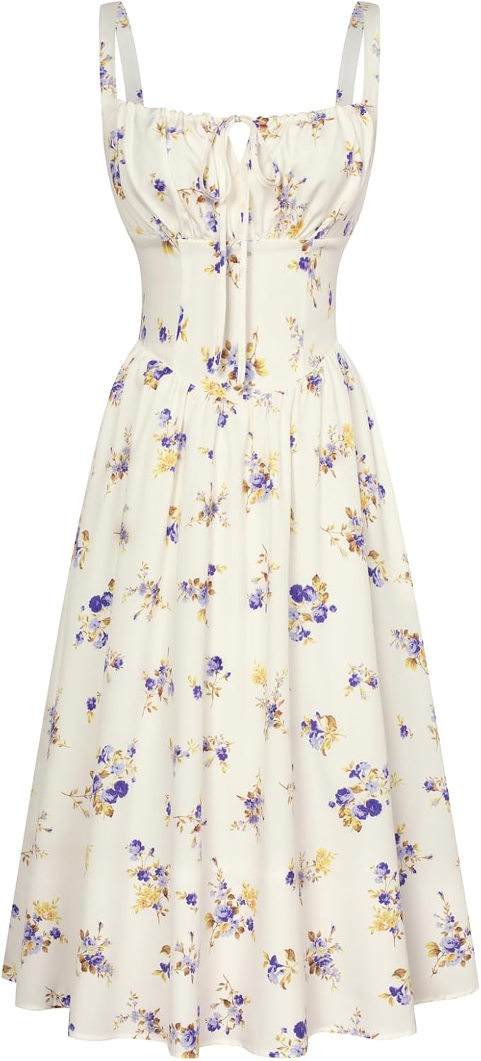 Beige Purple Floral