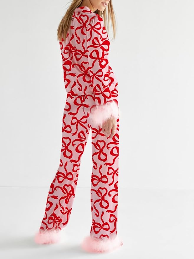 Bow Print Red