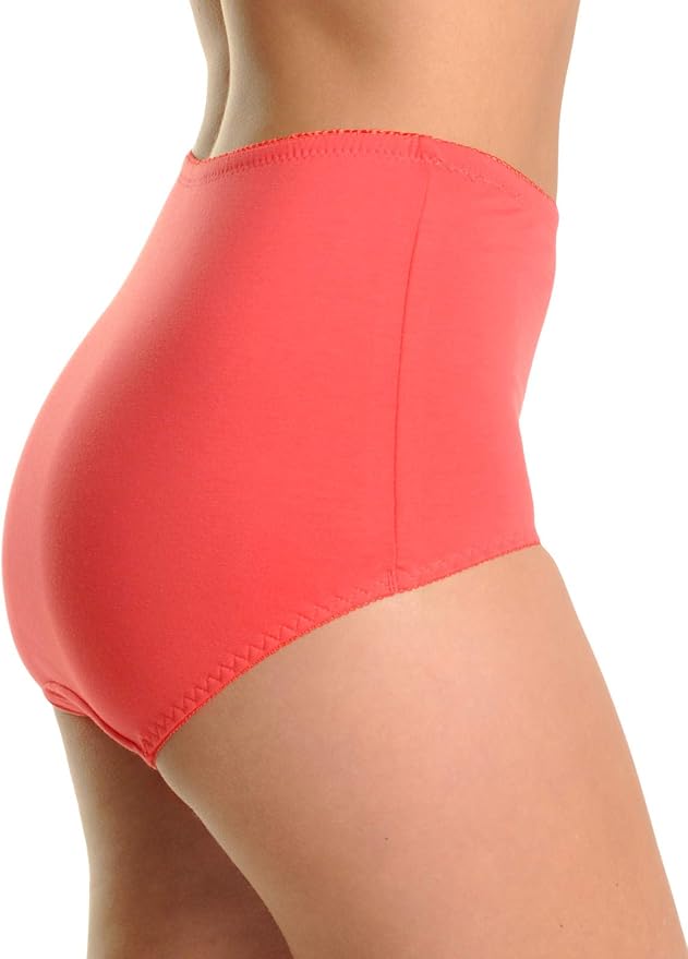 6 Pack: Full Coverage Panties W/ Wild Flower Design