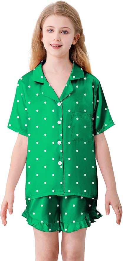 C Green Polka Dots