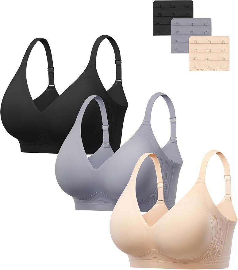 F: 3pack(black/Nude/Gray Blue)