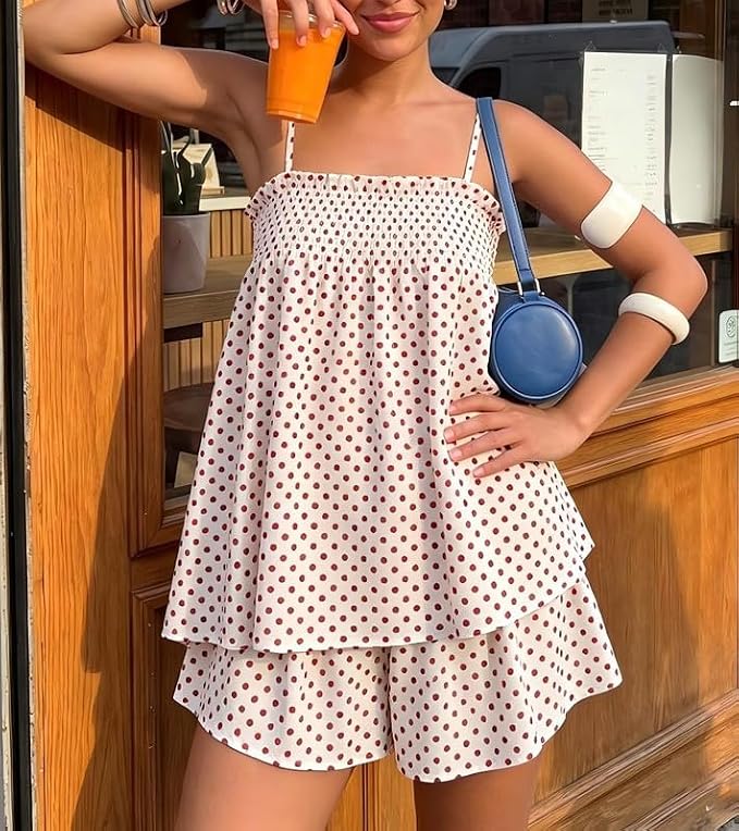 Polka Dot Red White