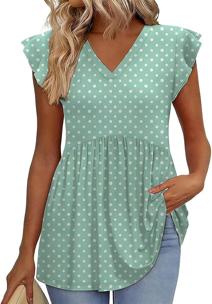 Dots Green White
