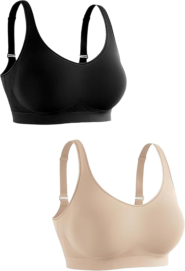 Black/Beige 2 Pack, Adjustable Straps