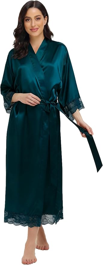 Lace Trim Peacock Blue, No Pockets