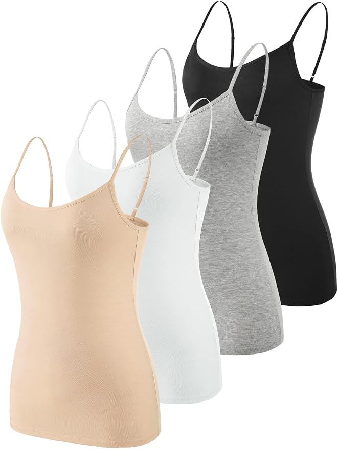 4 Pack - Black/Gray/White/Beige