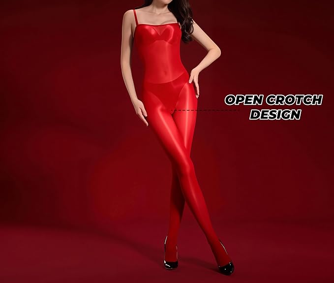 K-crotchless&halter Red
