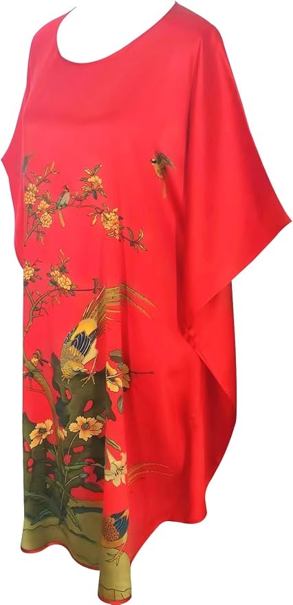 Flower and Bird Red