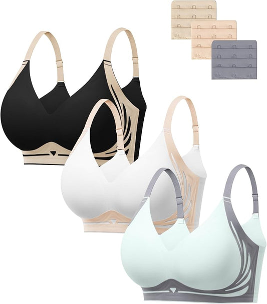 A: 3pack(black/Nude/Gray Blue)