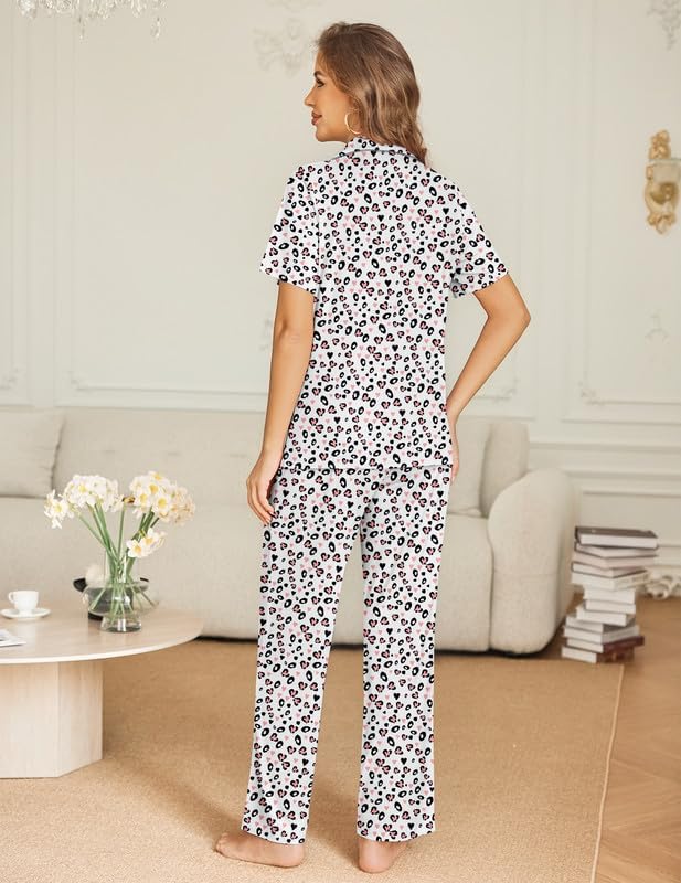 Pink and White Leopard