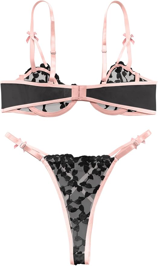 Bow Ties Black and Pink