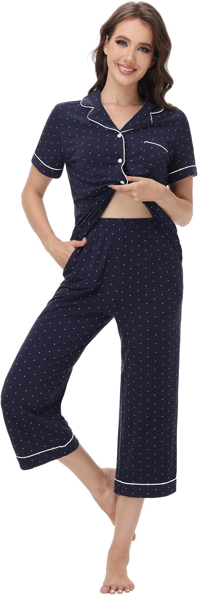C-navy/White Dots