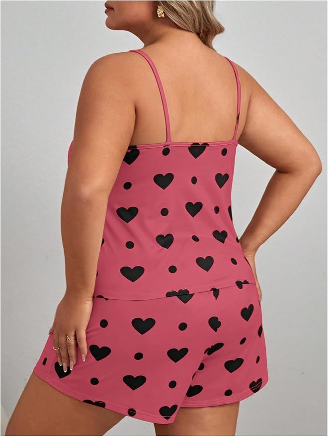 Rose Red Heart Print