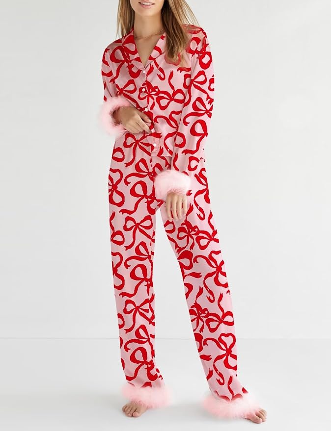 Bow Print Red