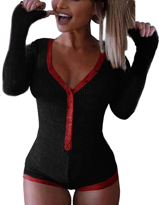 B-long Sleeve-black&wine