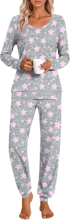 Pink Star Grey