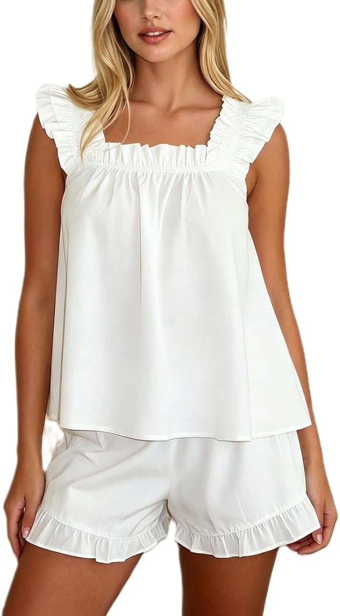 H-ruffle White