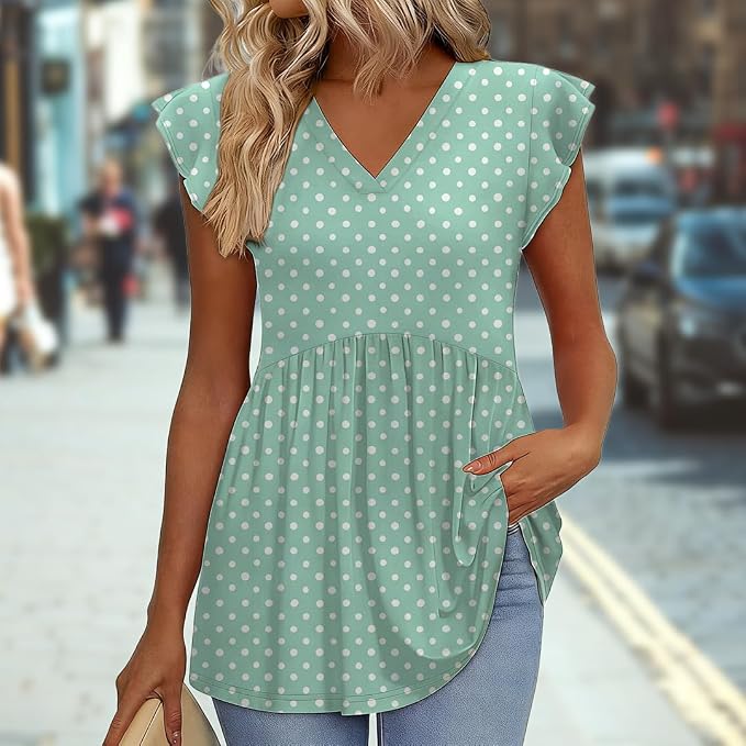 Dots Green White