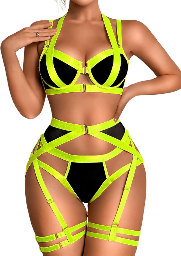 Neon Green Strappy