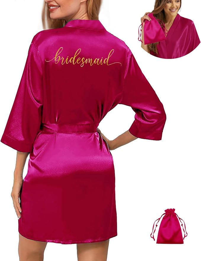 Hot Pink-bridesmaid