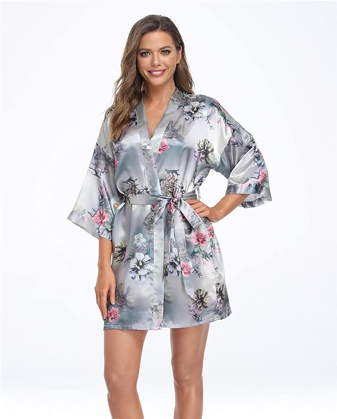 Floral-silver Grey