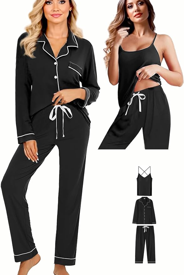 Black With White Color Piping