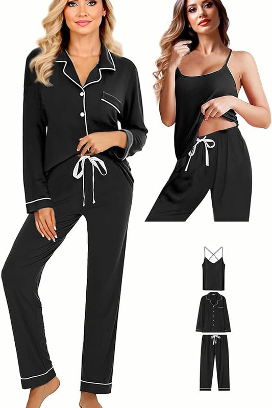 Black With White Color Piping