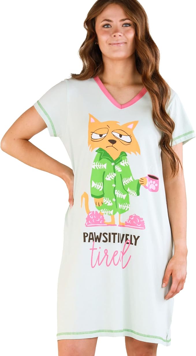 Pawsitively Tired Nightshirt