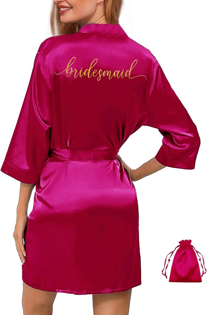 Hot Pink-bridesmaid