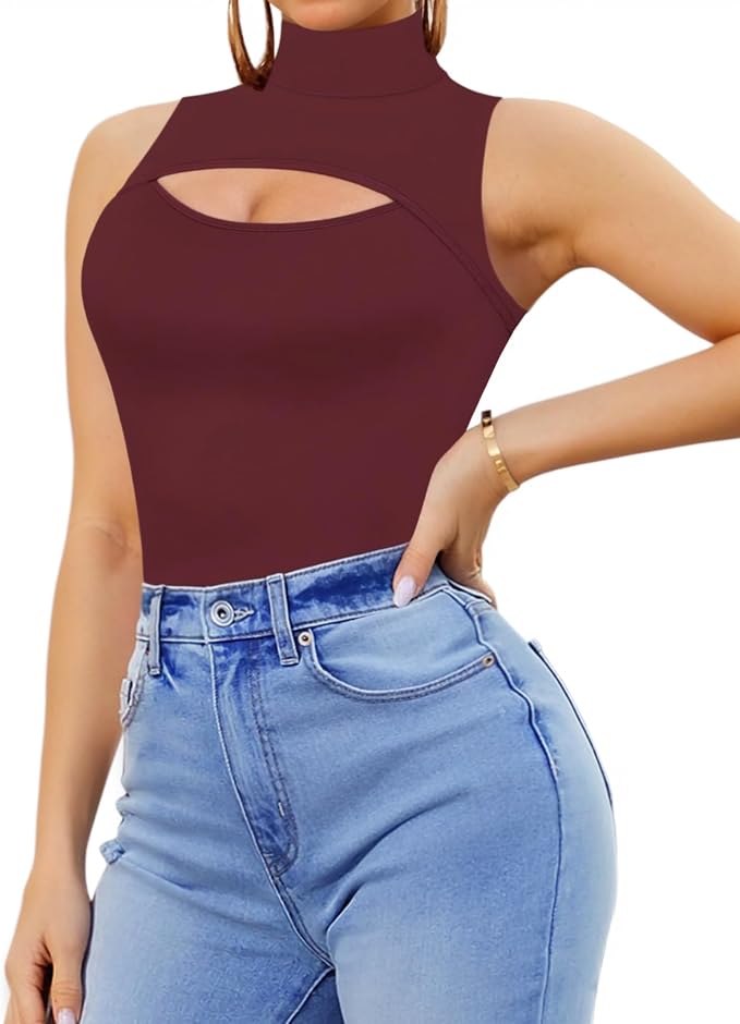 04 Burgundy Sleeveless