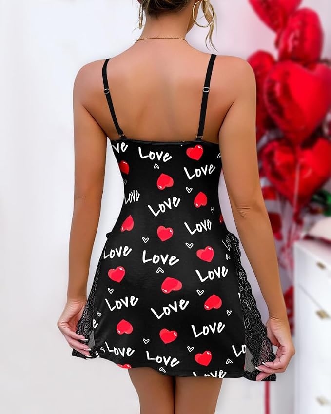Heart Pattern-black