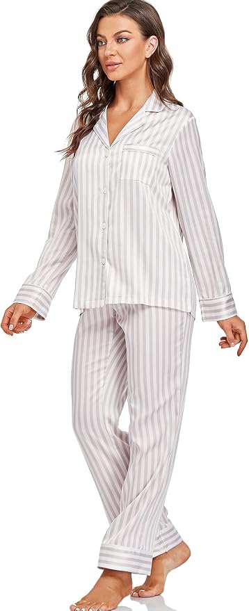 Gray Lavender/Ivory, Stripe