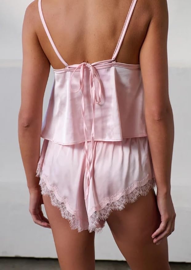 Lace Trim Pink