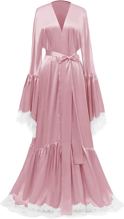 Dusty Rose-white Lace