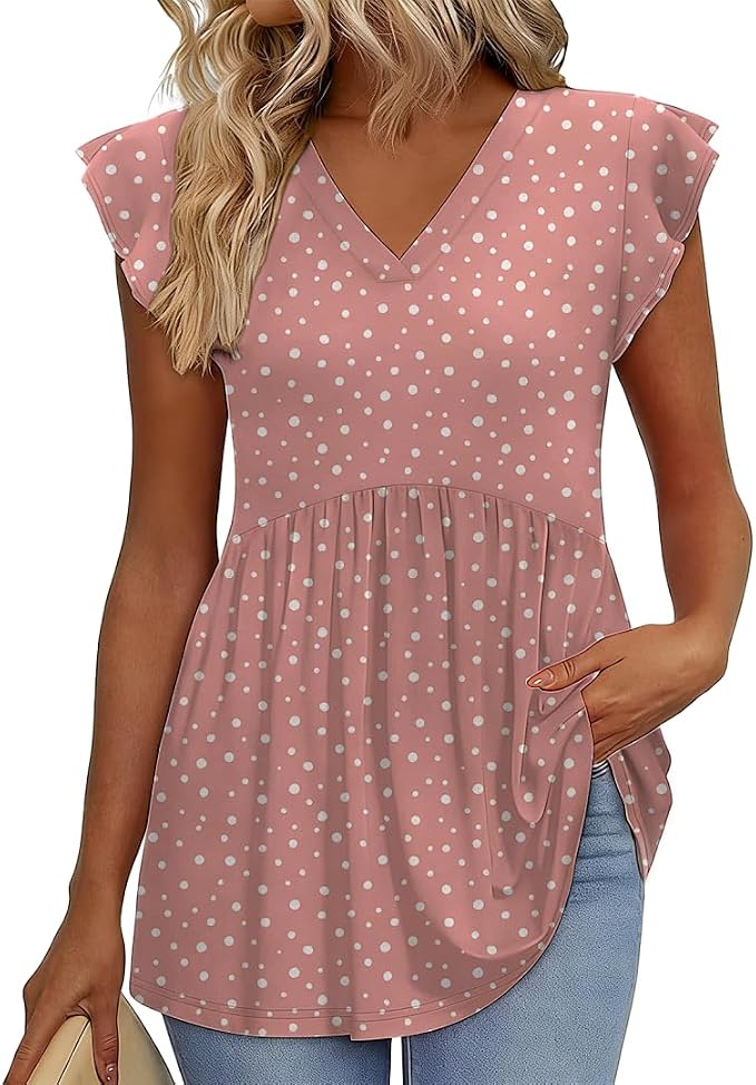Dots Pink White