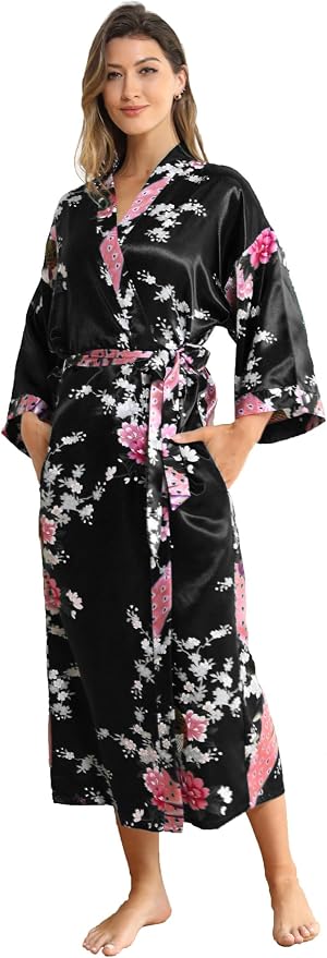 Peacock Floral Black