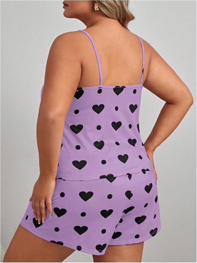 Mauve Purple Heart Print