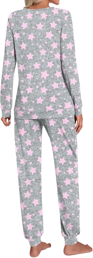 Pink Star Grey