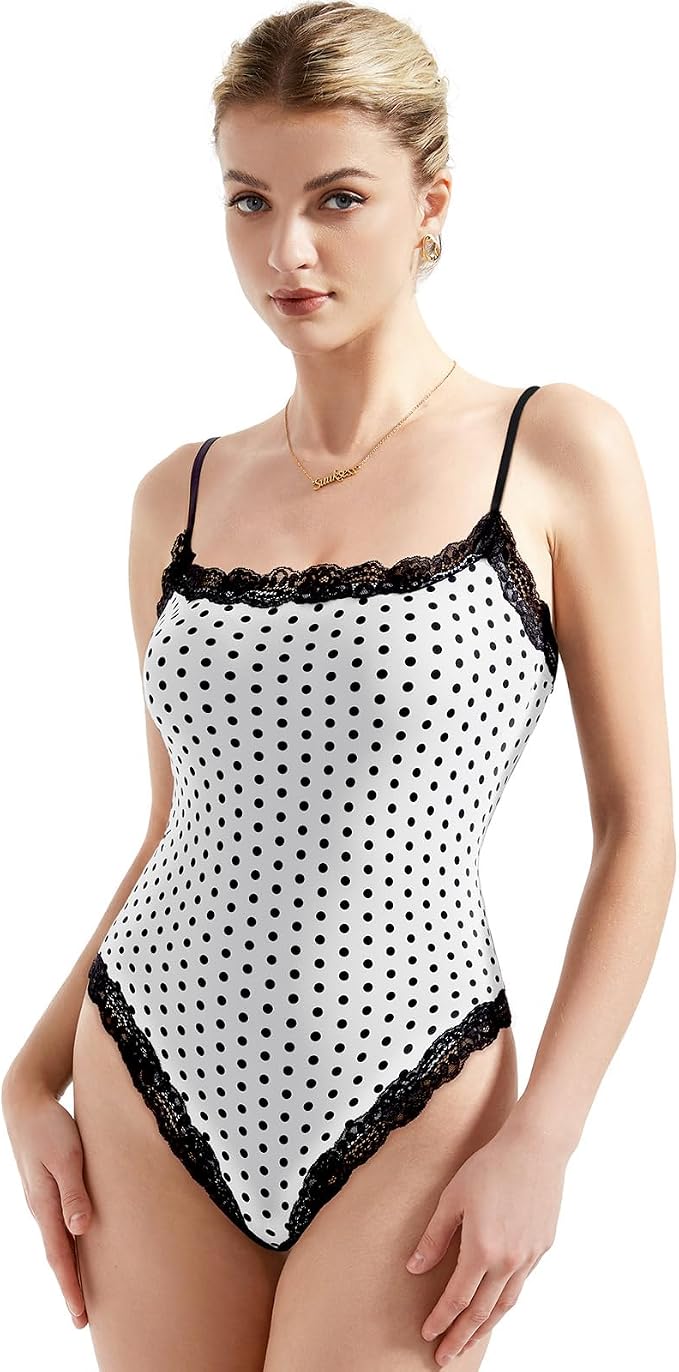 White Polka Dots