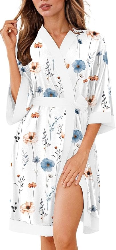 White Blue Flowers