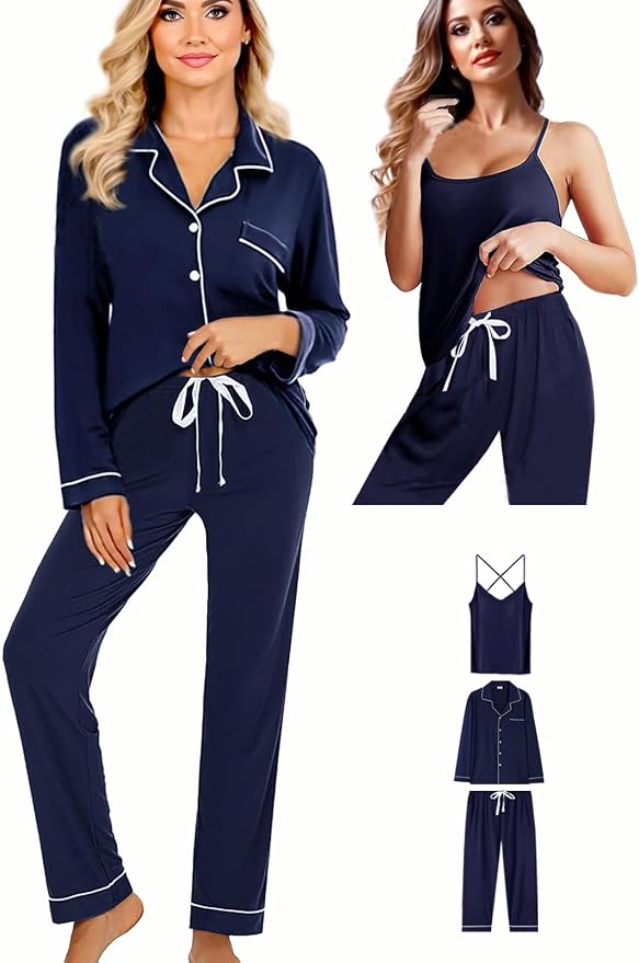 Navy With White Color Piping